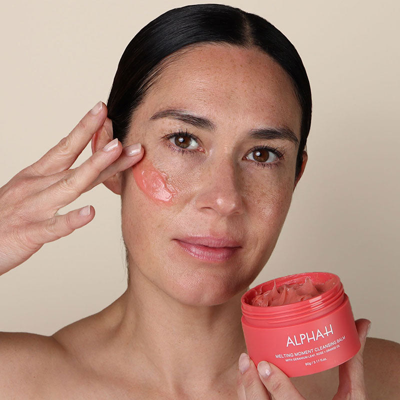 Alpha-H Melting Moment Cleansing Balm with Geranium Leaf, Rose + Orange Oil 90g (Limited Edition)