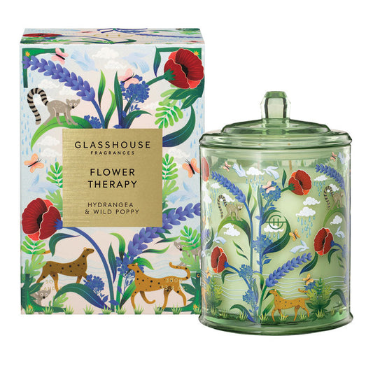 GLASSHOUSE FRAGRANCES Flower Therapy 380g Triple Scented Soy Candle