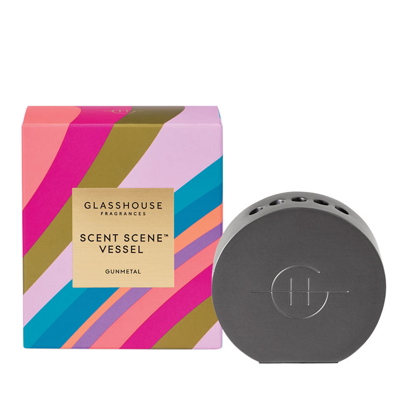 GLASSHOUSE FRAGRANCES Scent Scene Black Metal Vessel