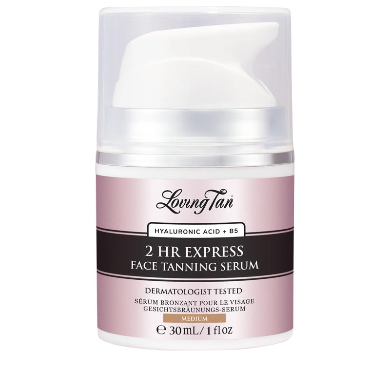 Loving Tan 2 HR Express Face Tanning Serum - Medium 30ml