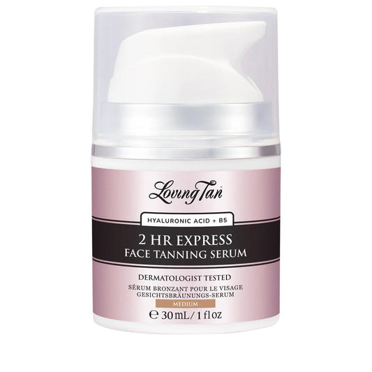 Loving Tan 2 HR Express Face Tanning Serum - Medium 30ml