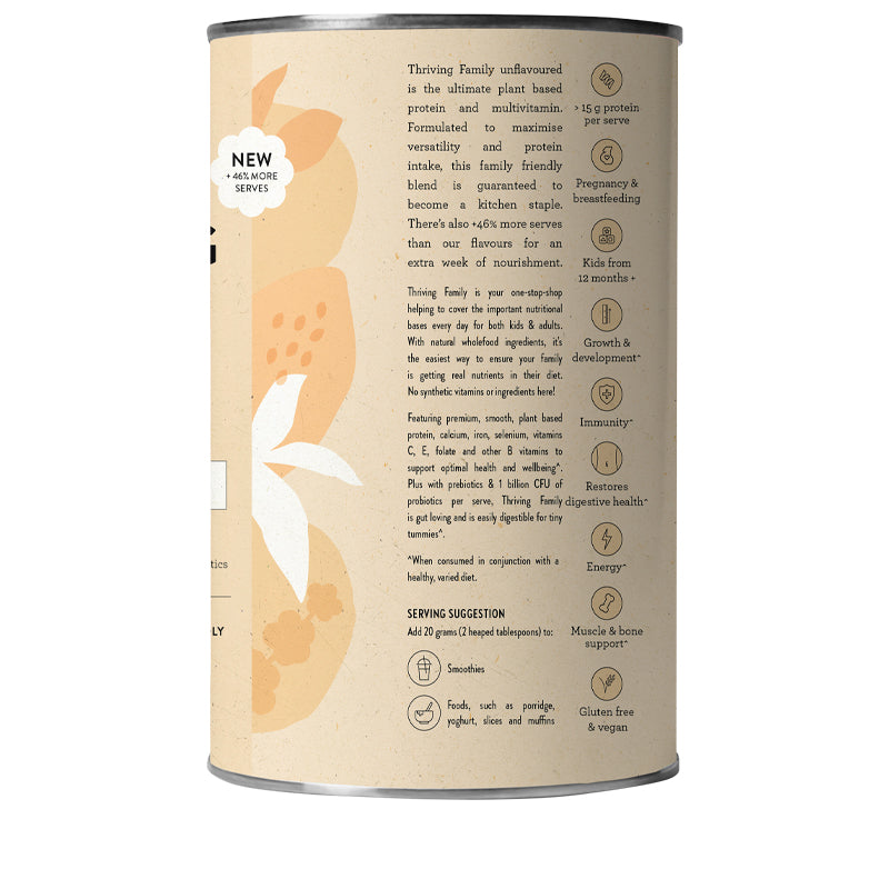 Nutra Organics Thriving Family Unflavoured 450g