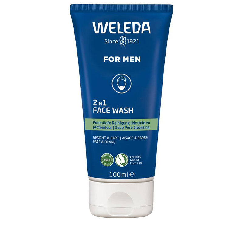 Weleda For Men 2-in-1 Face Wash 100ml